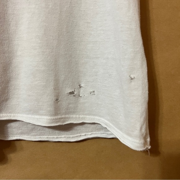 Pam & Gela | Beatles Name List Graphic Band Tee Distressed T-Shirt White Size M - Picture 8 of 12